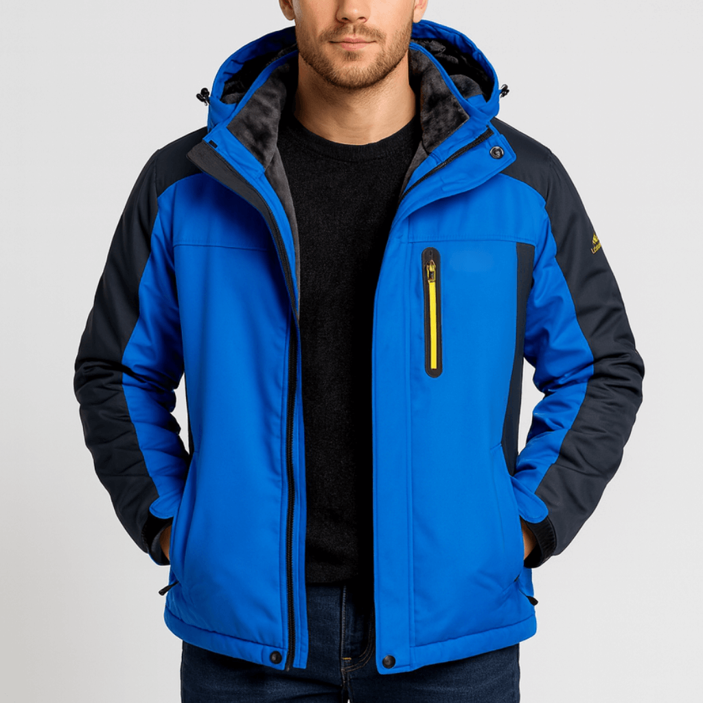 Wodoodporna kurtka zimowa z regulowanym kapturem