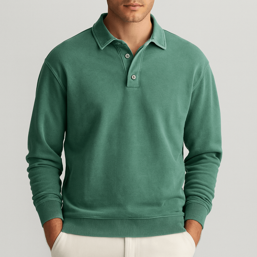 Wygodny pulower w stylu retro z przetarciami