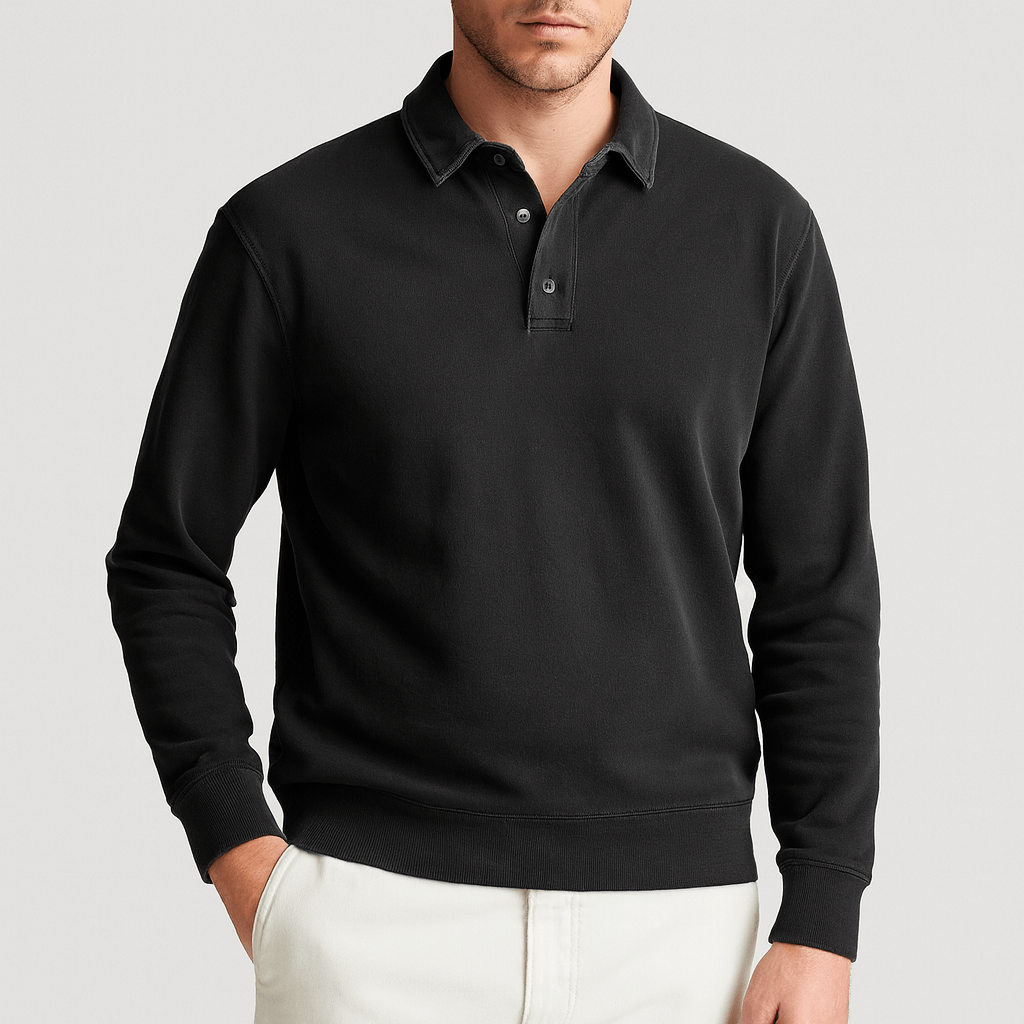 Wygodny pulower w stylu retro z przetarciami