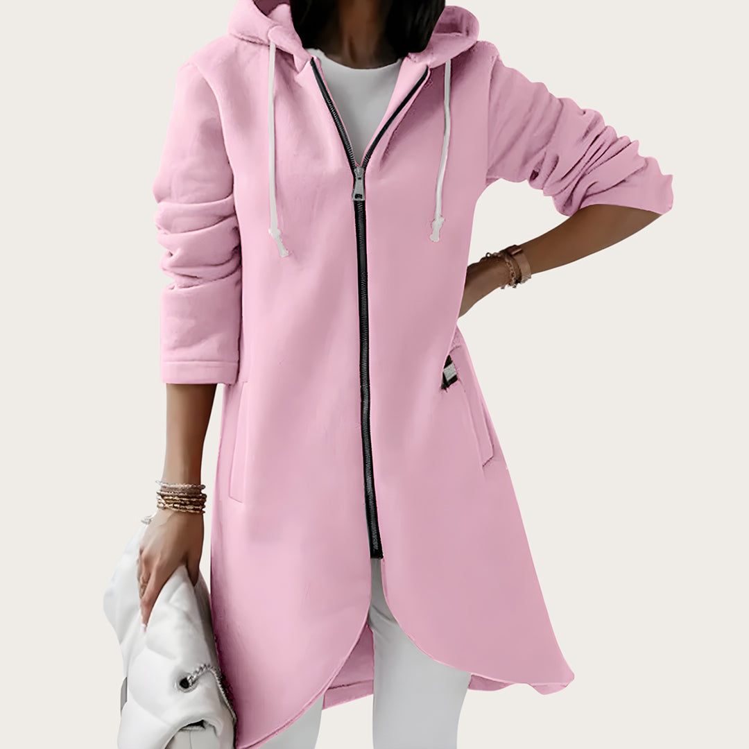 Damska Długa Bluza | Z Zamkiem