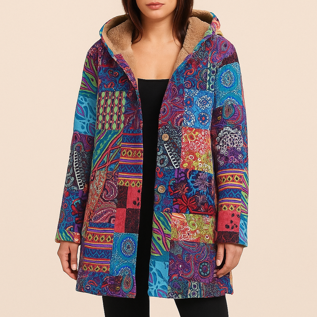 Polarowa Kurtka Z Kapturem Dla Kobiet | Z Nadrukiem