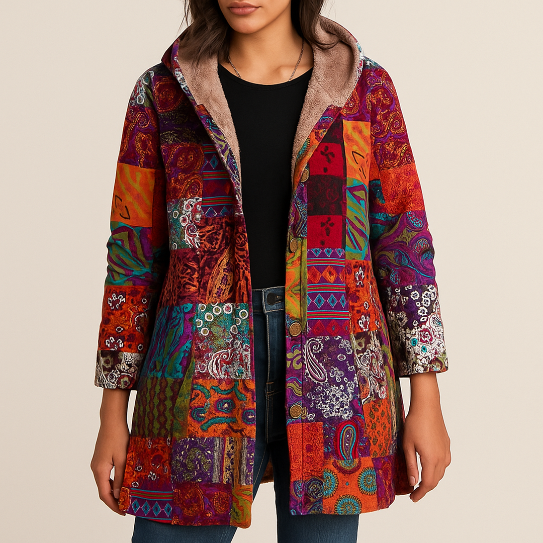 Polarowa Kurtka Z Kapturem Dla Kobiet | Z Nadrukiem