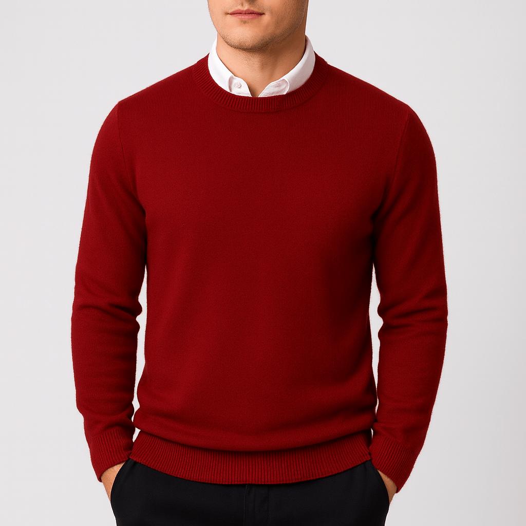 Ponadczasowy sweter z kaszmiru dla mężczyzn - miękki, luksusowy i nieskomplikowany