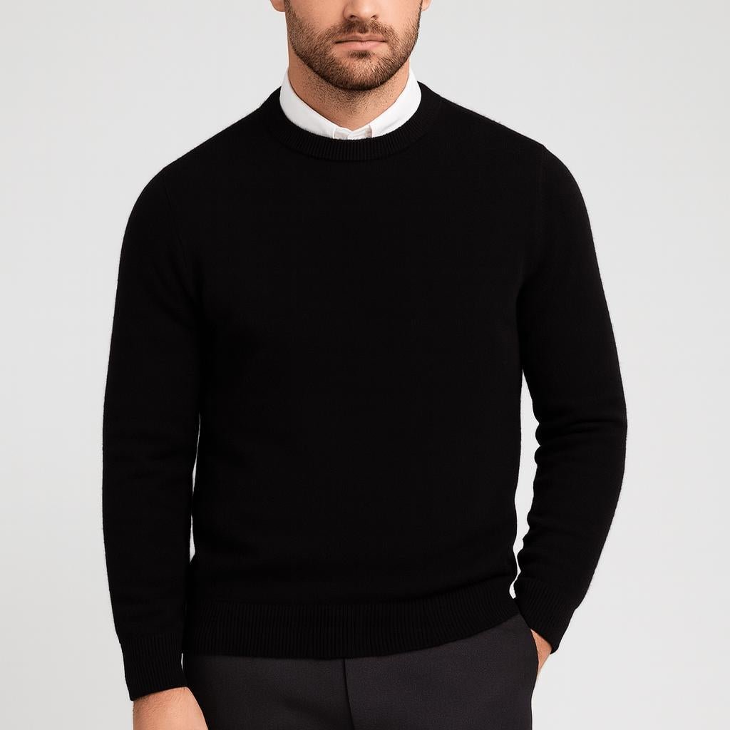 Ponadczasowy sweter z kaszmiru dla mężczyzn - miękki, luksusowy i nieskomplikowany