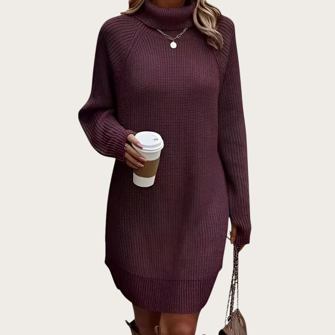 Damska Sukienka Dzianinowa | Długi Rękaw