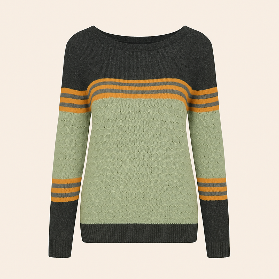 Damski Sweter W Paski | Stylowy