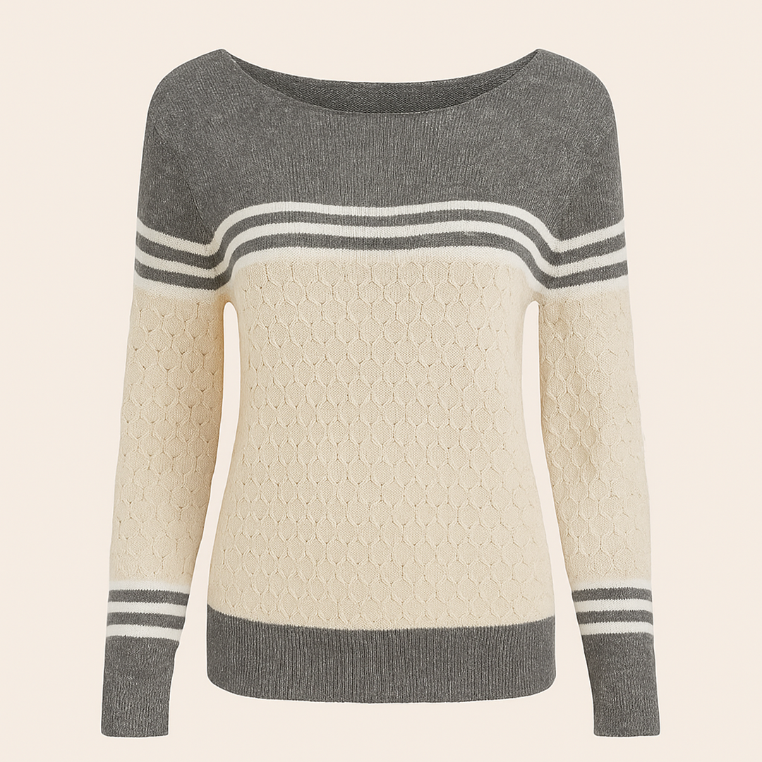 Damski Sweter W Paski | Stylowy