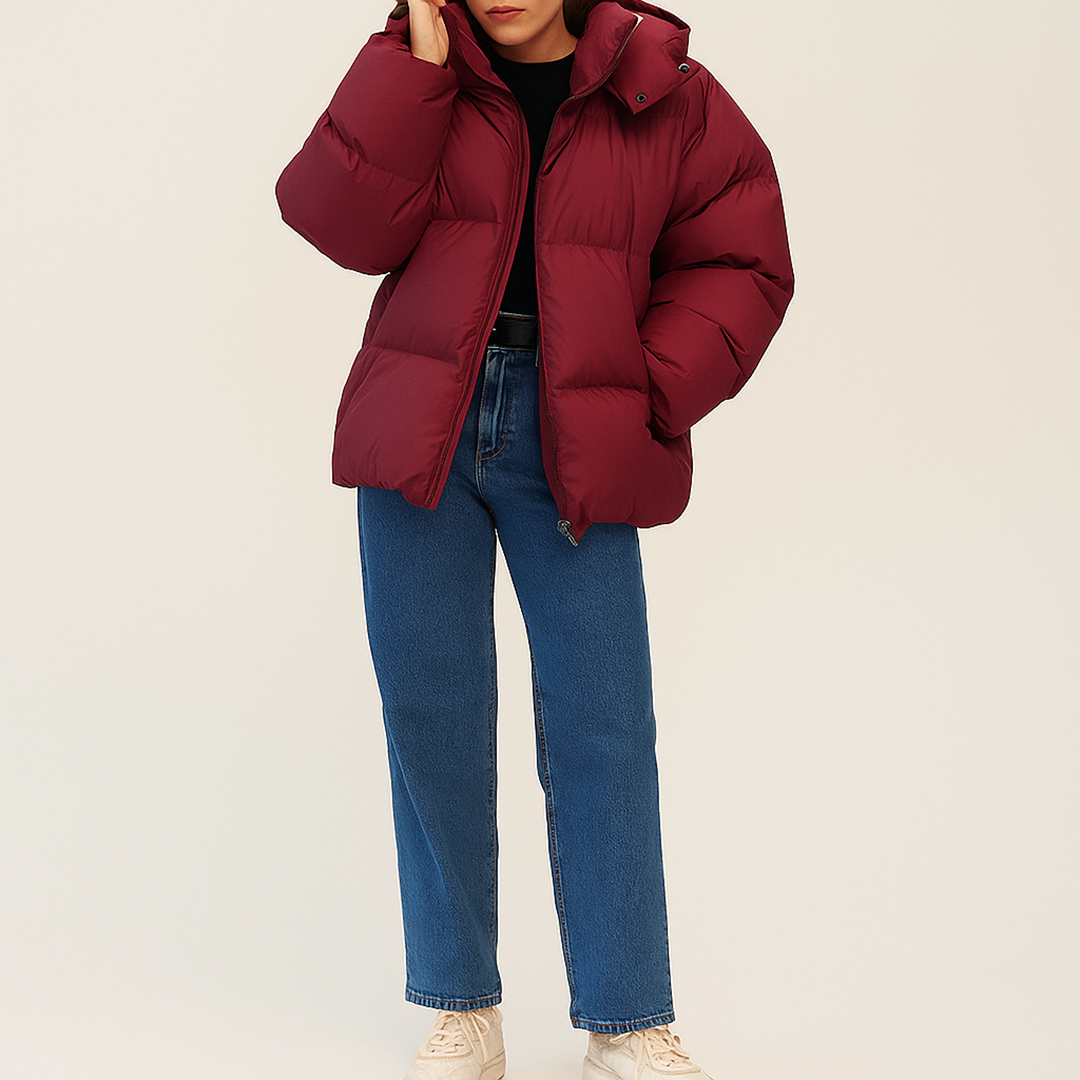 Damska Zimowa Puchowa Kurtka | Casualowa