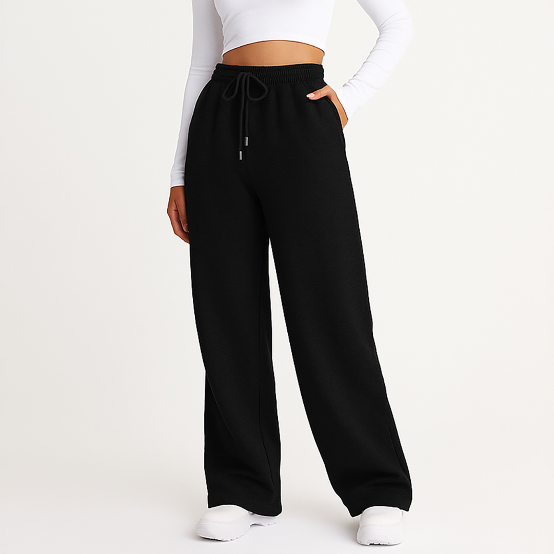 Damskie Luźne Spodnie Dresowe | Wysoki Stan