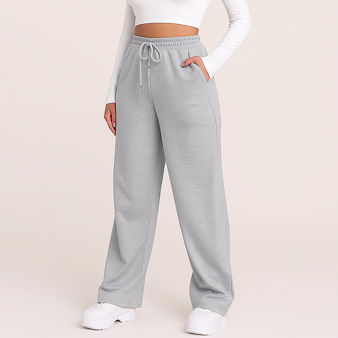 Damskie Luźne Spodnie Dresowe | Wysoki Stan