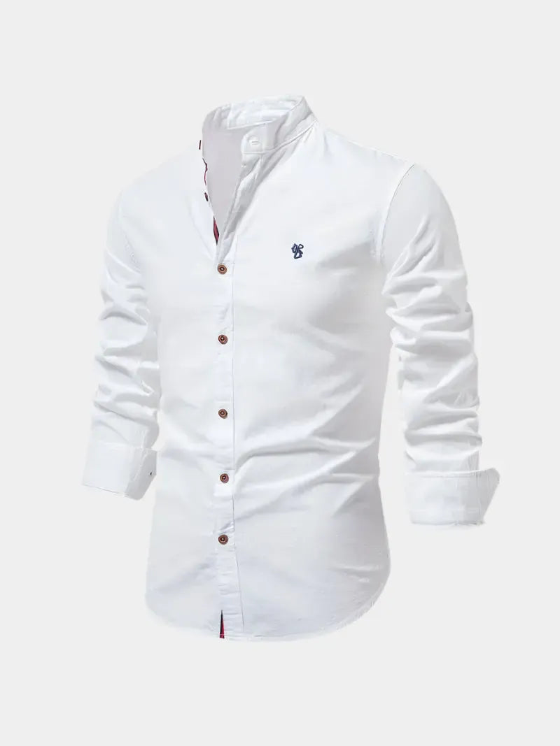 Stylowa koszula z długim rękawem i guzikami dla mężczyzn – dopasowany krój