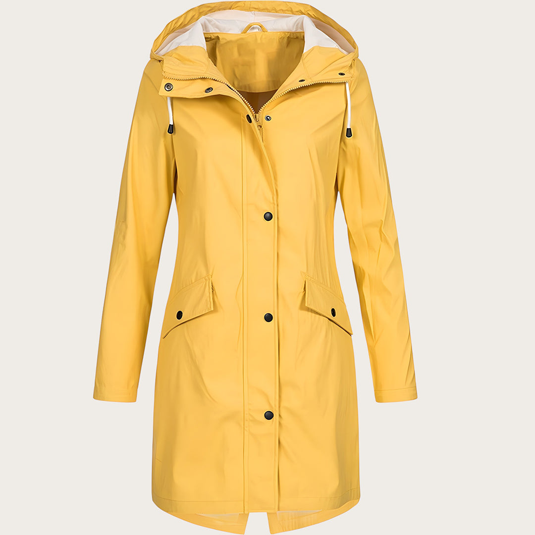 Stylowa Kurtka Przeciwdeszczowa Dla Kobiet | Długa