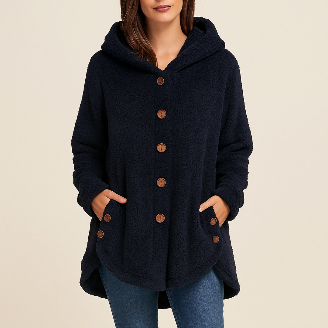 Stylowa Zimowa Kurtka Polarowa Dla Kobiet | Z Kapturem