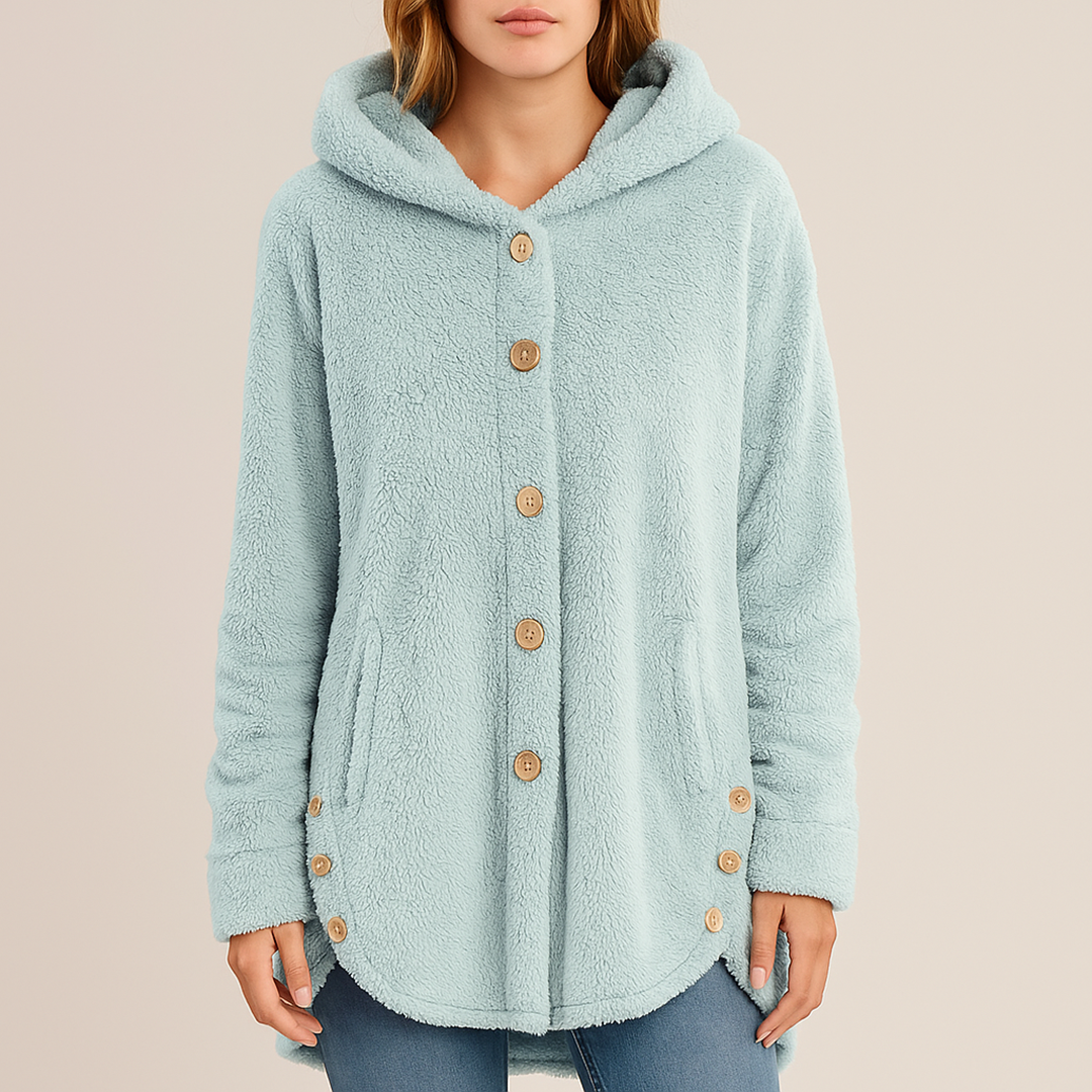 Stylowa Zimowa Kurtka Polarowa Dla Kobiet | Z Kapturem