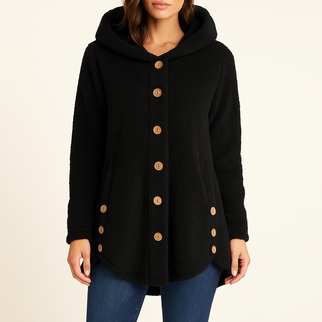 Stylowa Zimowa Kurtka Polarowa Dla Kobiet | Z Kapturem