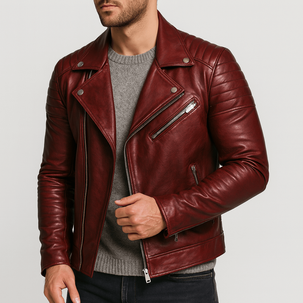 Uniwersalna kurtki skórzane dla mężczyzn - Stylowa odzież wierzchnia