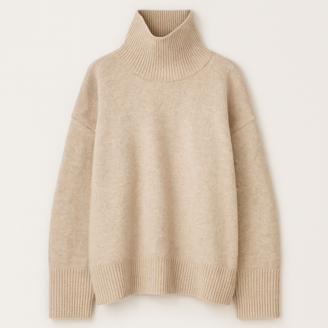 Damski Codzienny Golf Zimowy | Długi