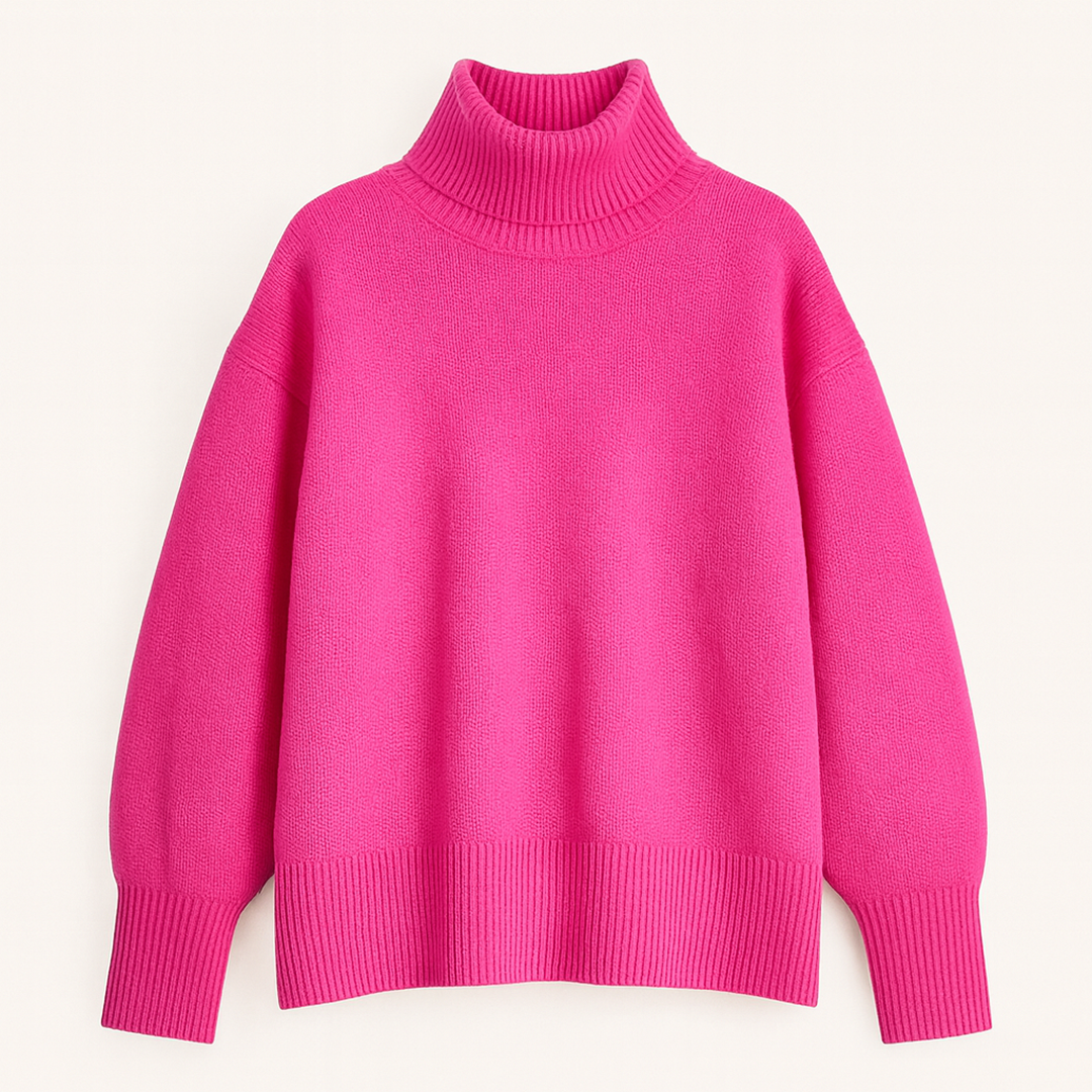 Damski Codzienny Golf Zimowy | Długi