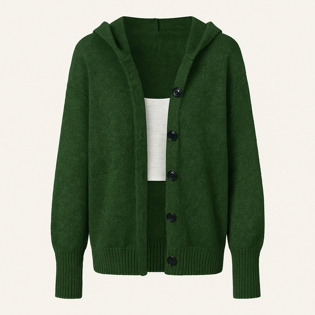 Damski Dzianinowy Kardigan | Na Guziki