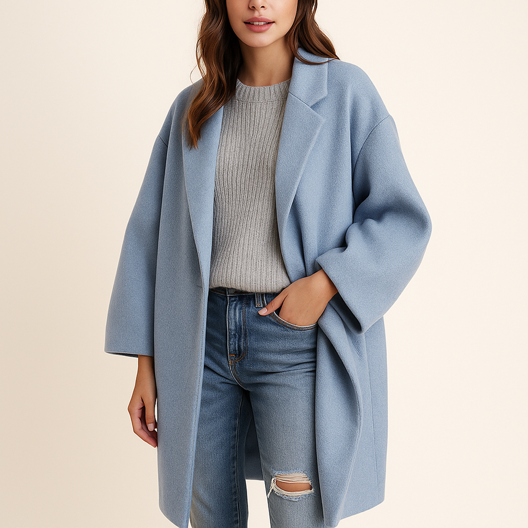 Zimowy Płaszcz Trencz Dla Kobiet | Długi