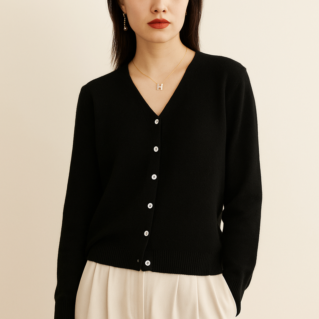 Damski Zimowy Kardigan Z Dekoltem W Serek | Codzienny