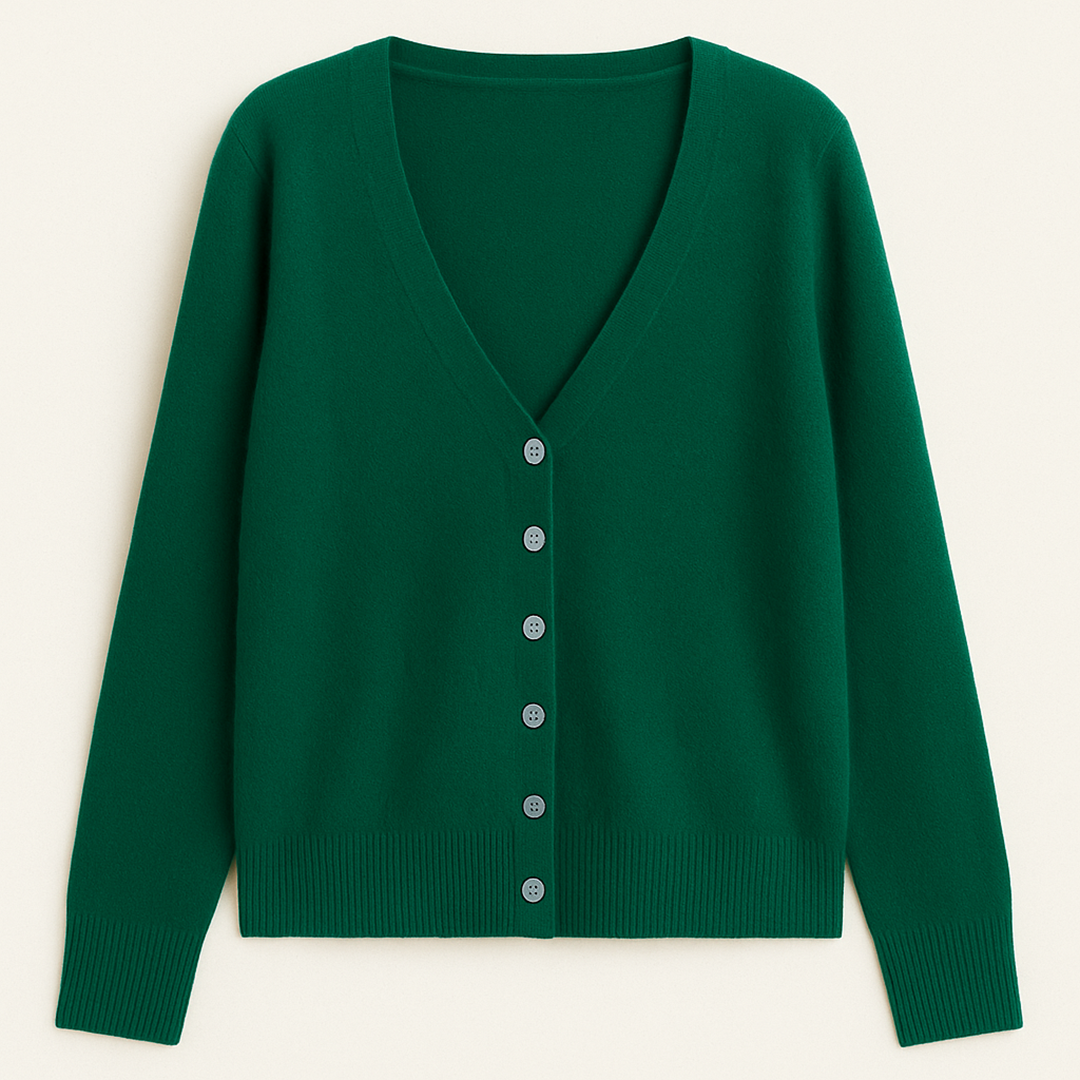 Damski Zimowy Kardigan Z Dekoltem W Serek | Codzienny