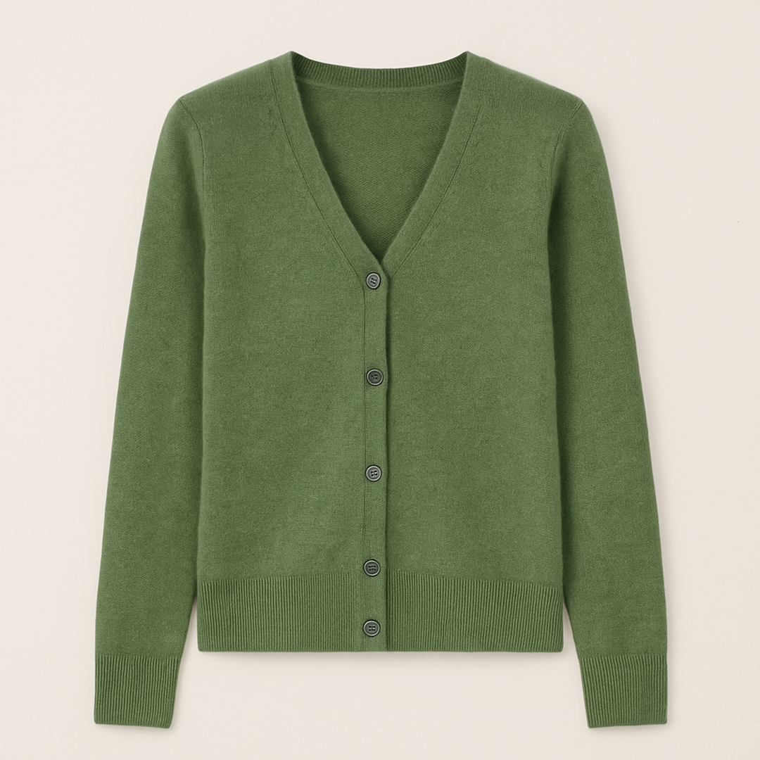 Damski Zimowy Kardigan Z Dekoltem W Serek | Codzienny