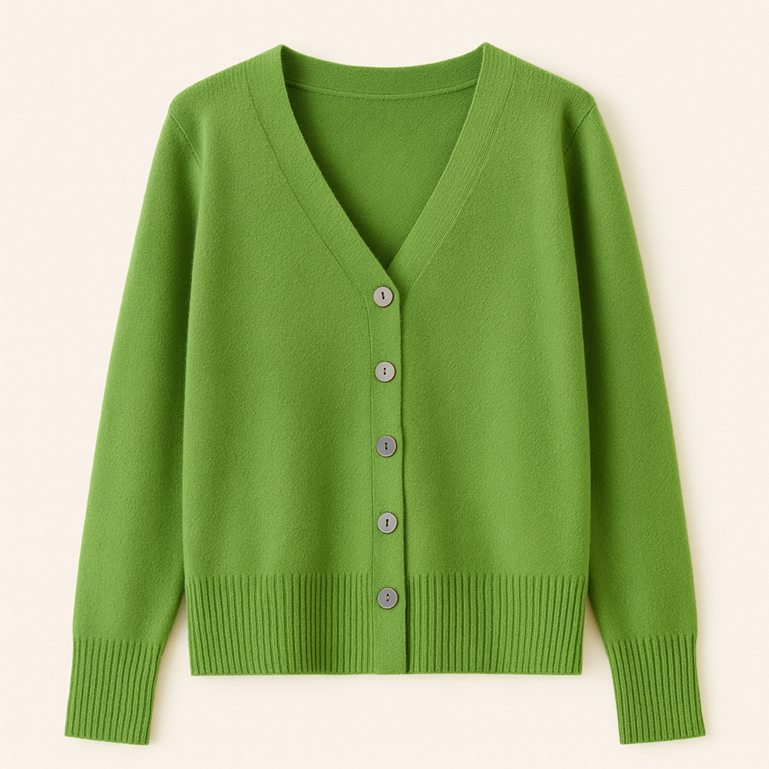 Damski Zimowy Kardigan Z Dekoltem W Serek | Codzienny