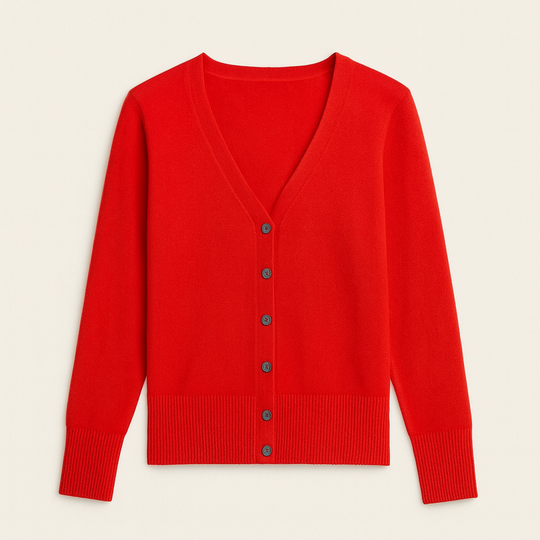 Damski Zimowy Kardigan Z Dekoltem W Serek | Codzienny