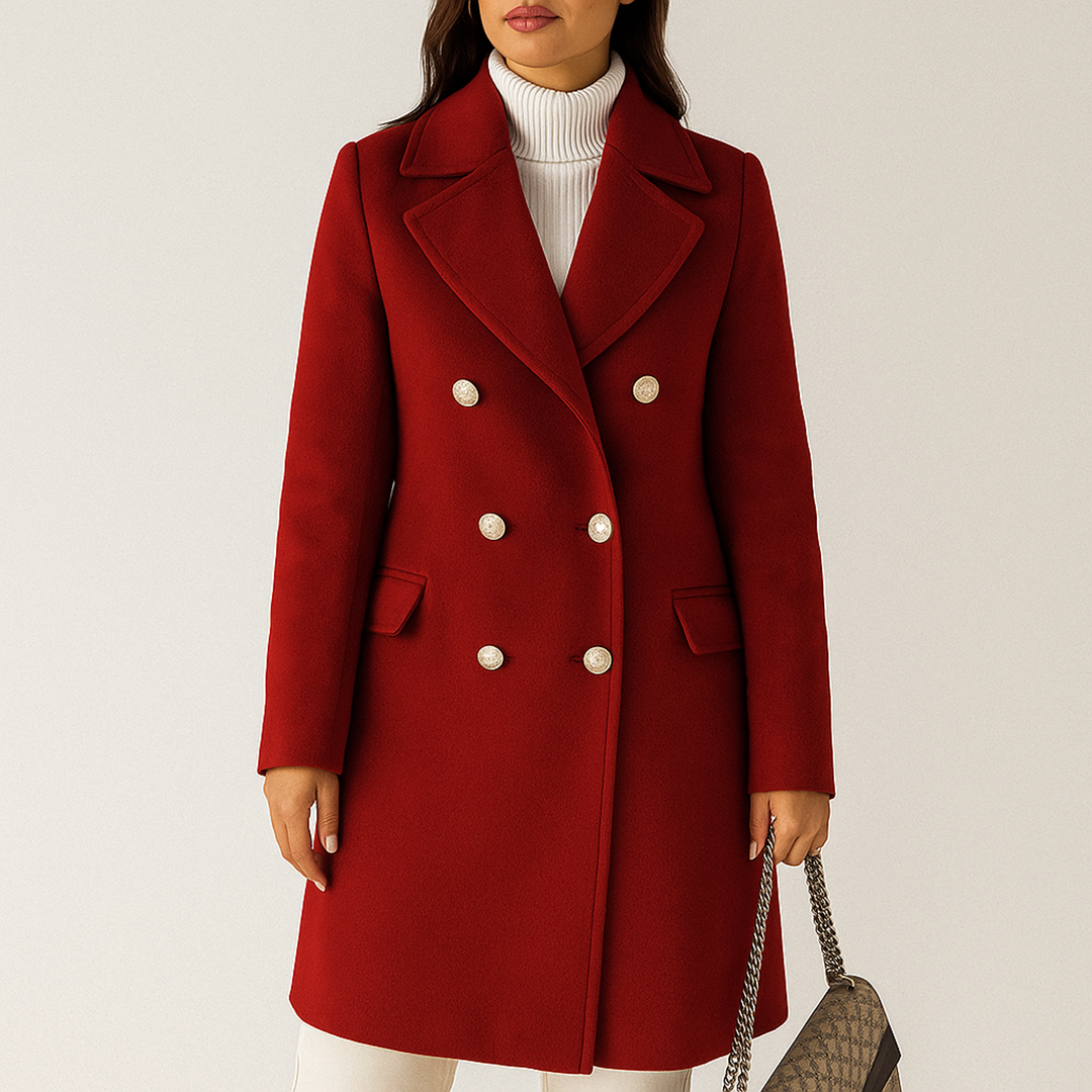 Damski Stylowy Długi Płaszcz Trencz | Zimowy