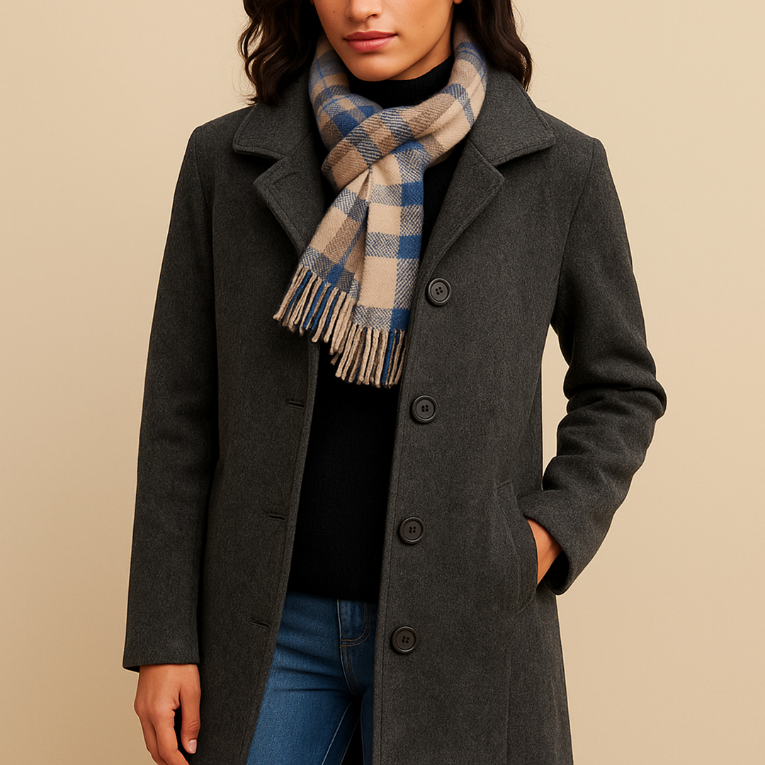 Długi Płaszcz Trencz Dla Kobiet | Zimowy