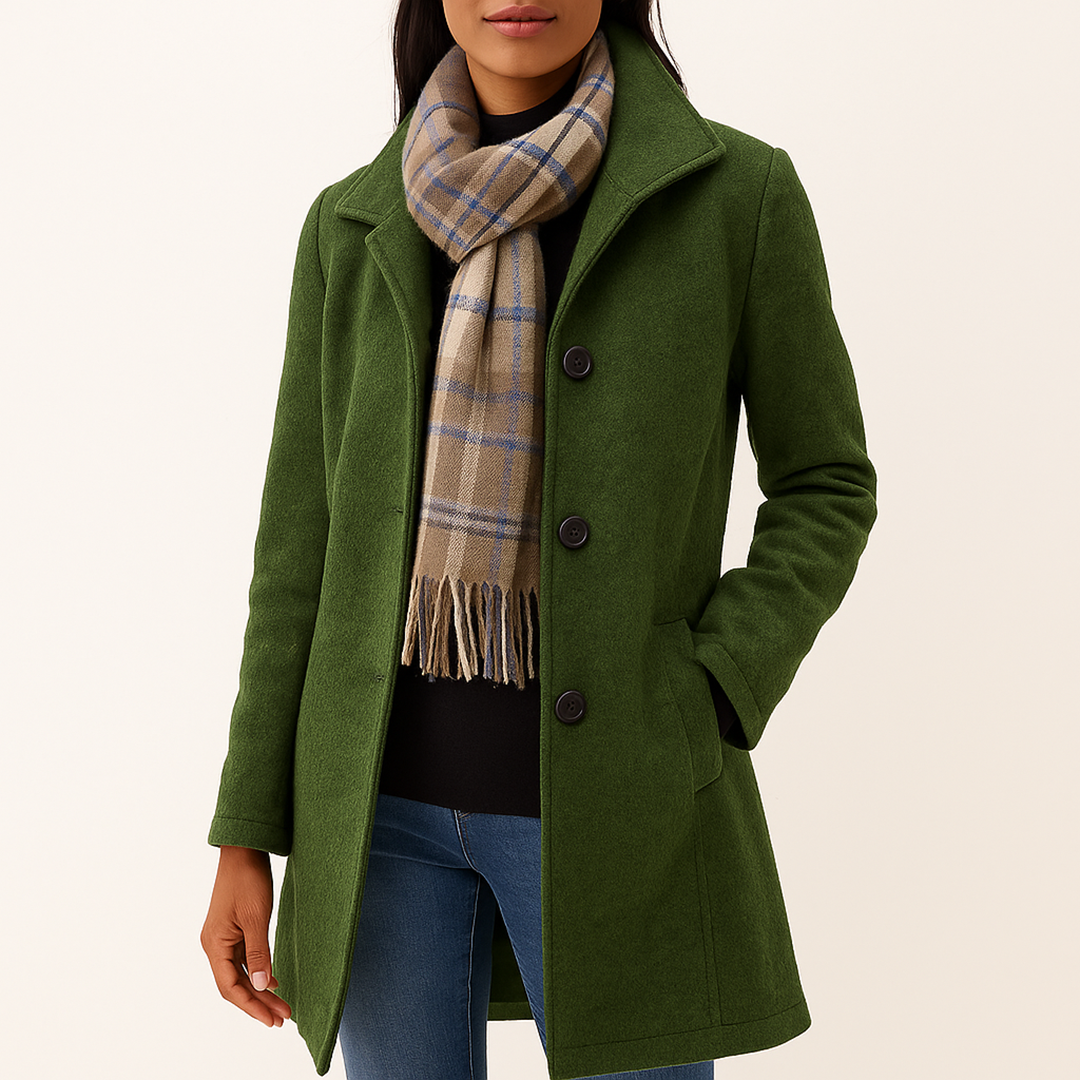 Długi Płaszcz Trencz Dla Kobiet | Zimowy