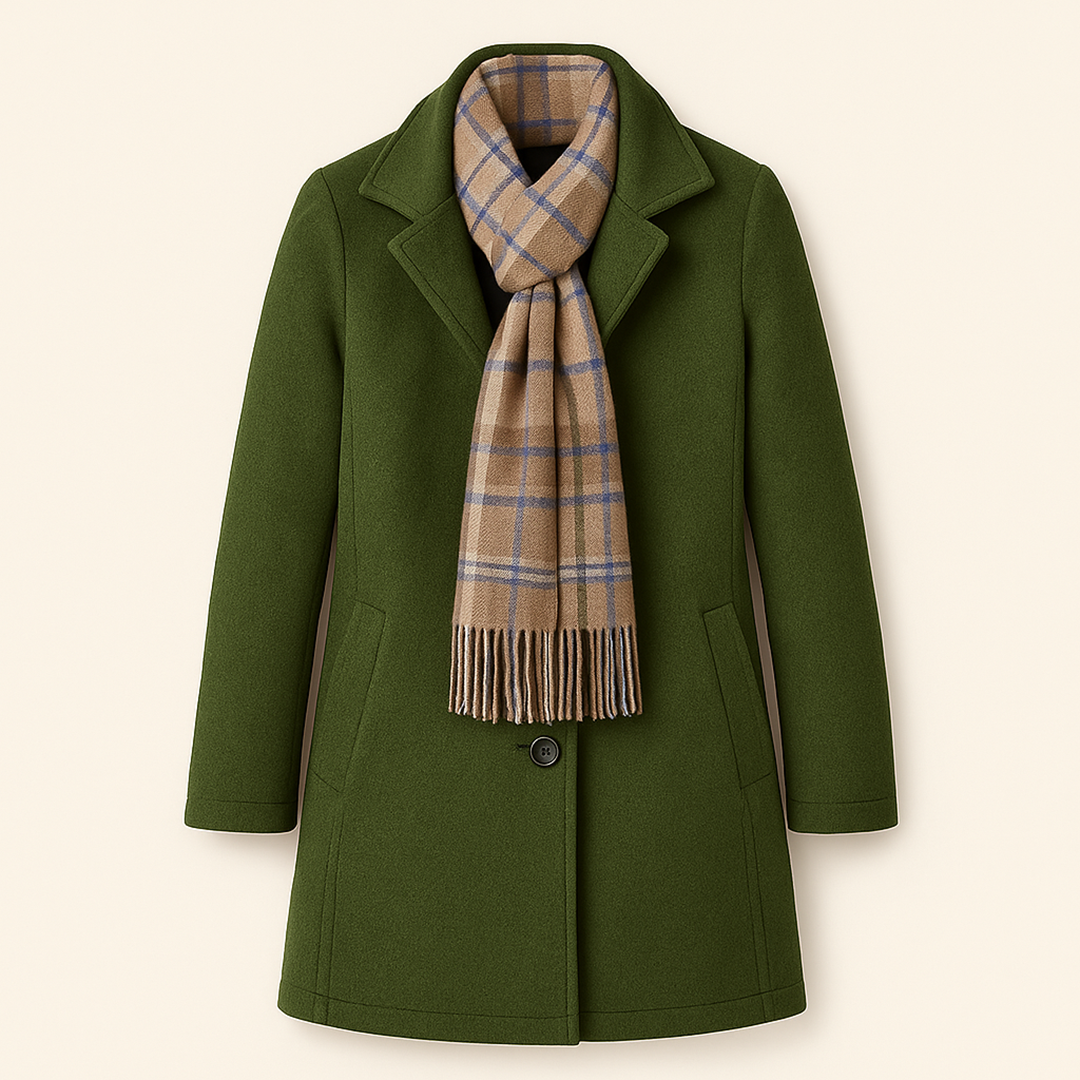 Długi Płaszcz Trencz Dla Kobiet | Zimowy