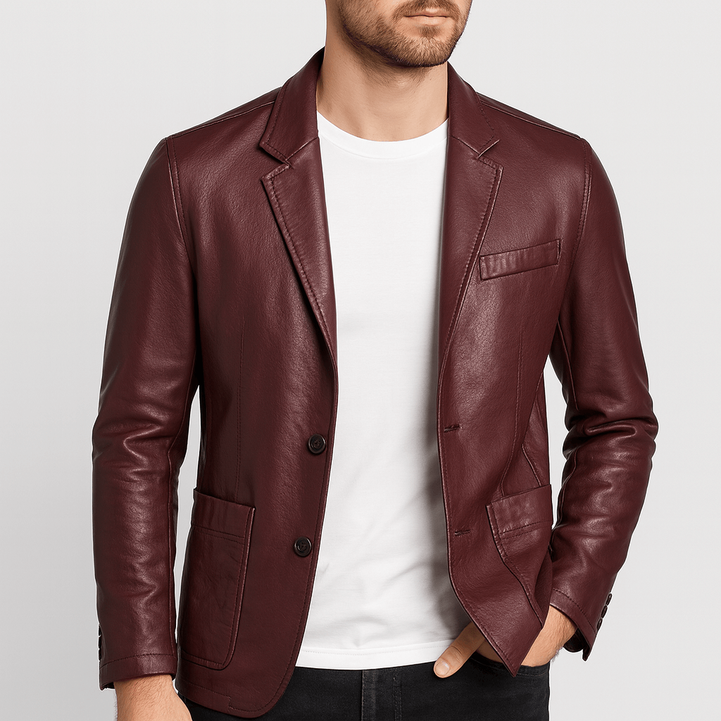 Wykonana na zamówienie, włoska kurtka skórzana - męska odzież wierzchnia