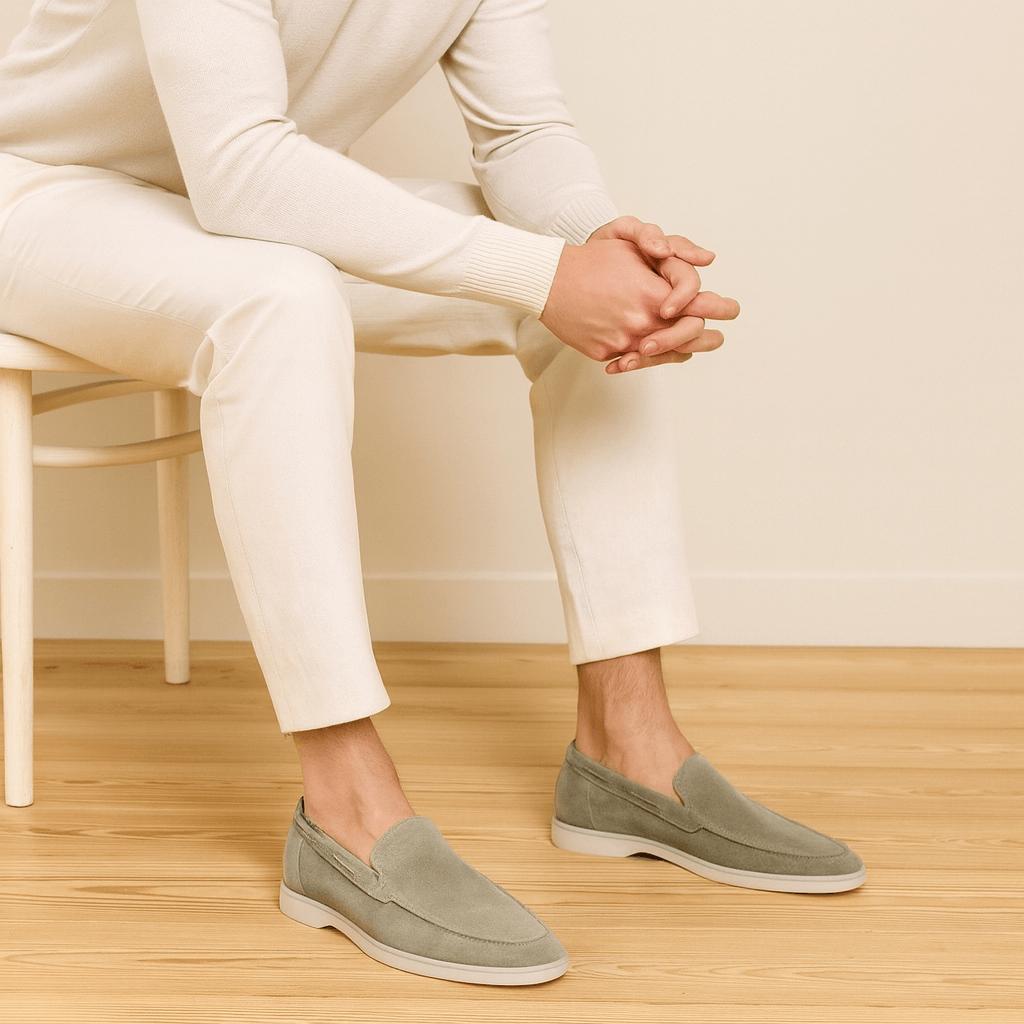 Zamszowe mokasyny wsuwane dla mężczyzn - luksusowa elegancja zamszu