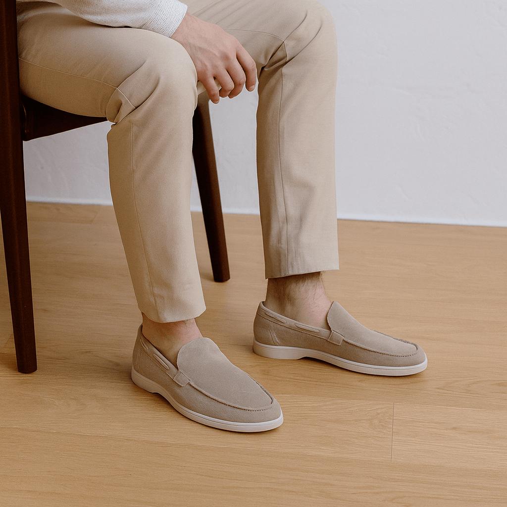 Zamszowe mokasyny wsuwane dla mężczyzn - luksusowa elegancja zamszu