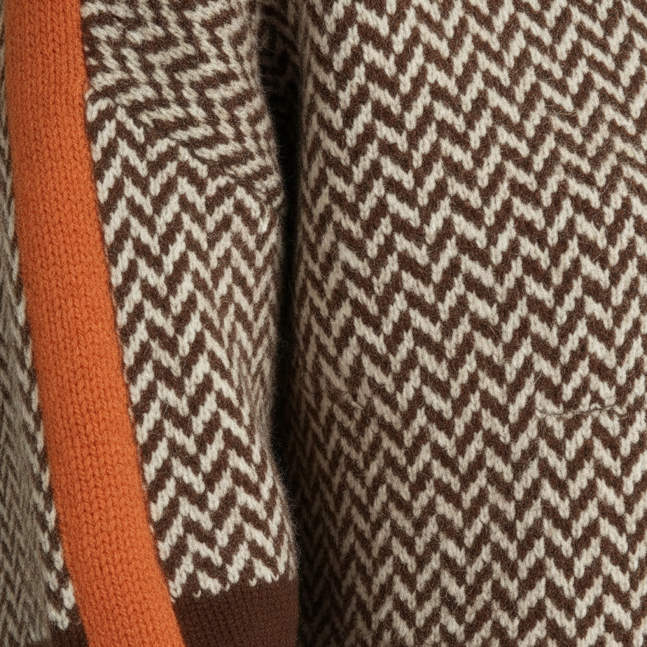 Golf z kontrastującymi paskami