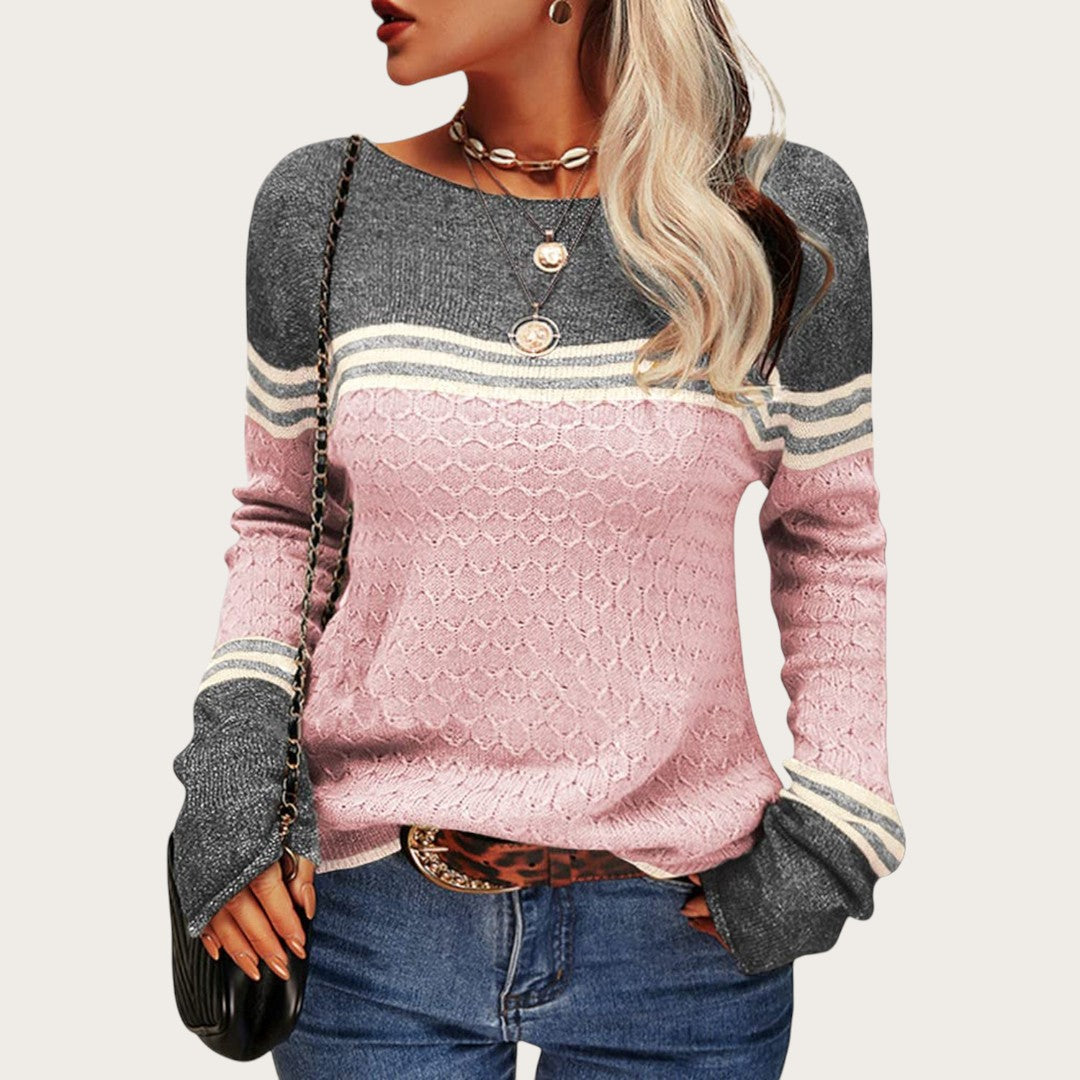 Damski Sweter W Paski | Stylowy