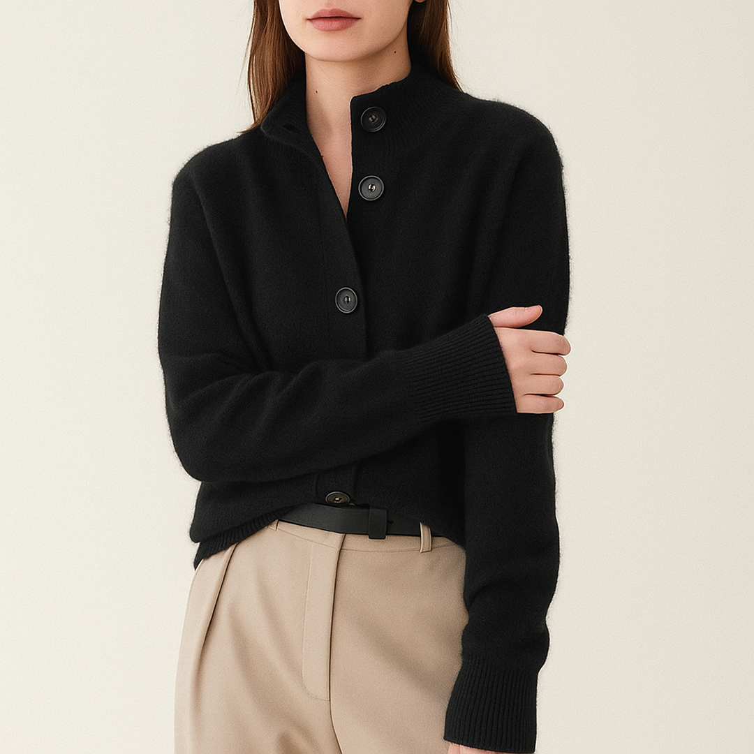 Damski Kardigan Na Guziki | Długi Rękaw