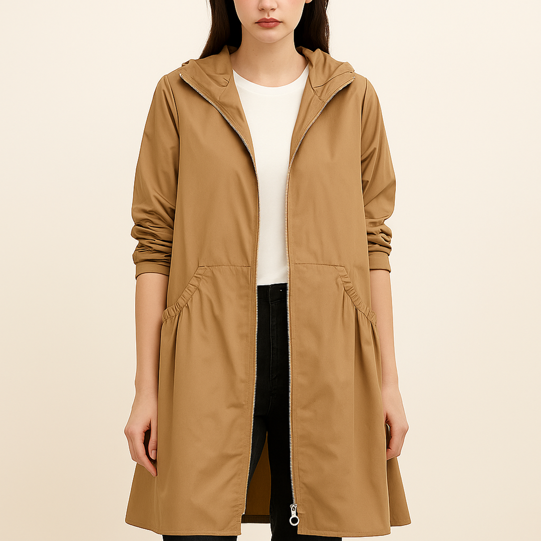 Bluza Przeciwdeszczowa Z Kapturem Dla Kobiet | Długa