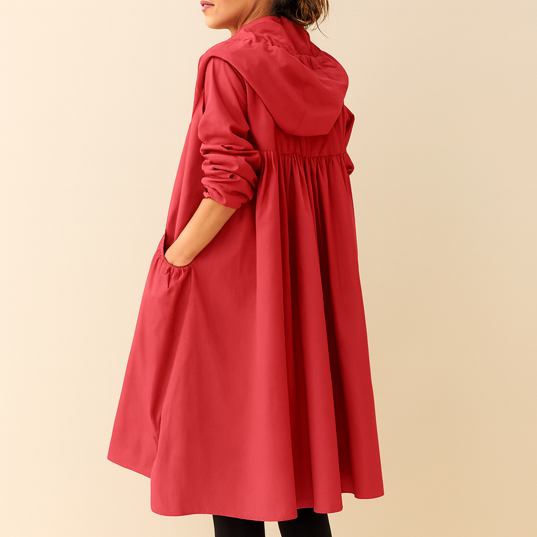 Bluza Przeciwdeszczowa Z Kapturem Dla Kobiet | Długa