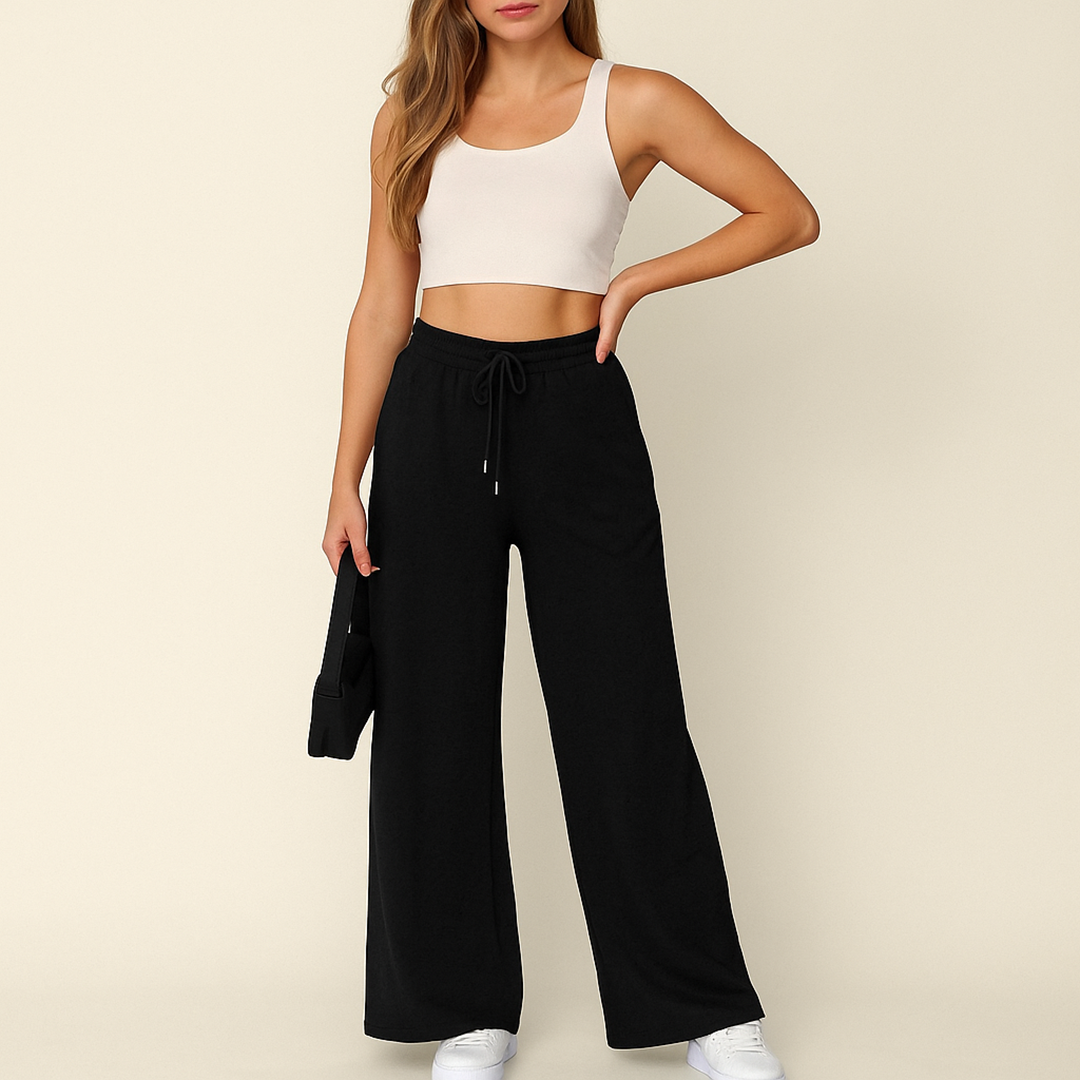 Damskie Casualowe Spodnie Dresowe | Wysoki Stan