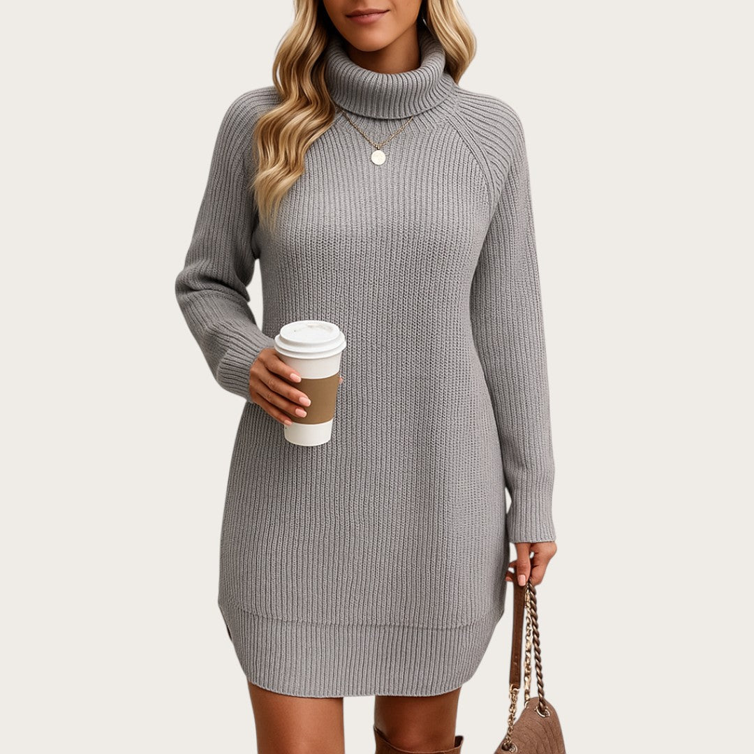 Damska Sukienka Dzianinowa | Długi Rękaw