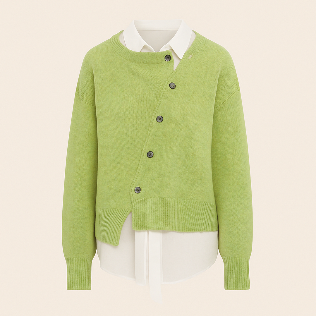 Damski Kardigan Z Guzikami | Zima