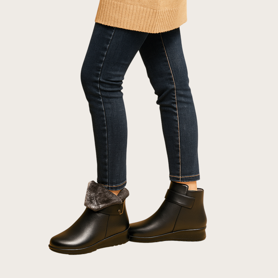 Damskie Botki | Z Klamrą