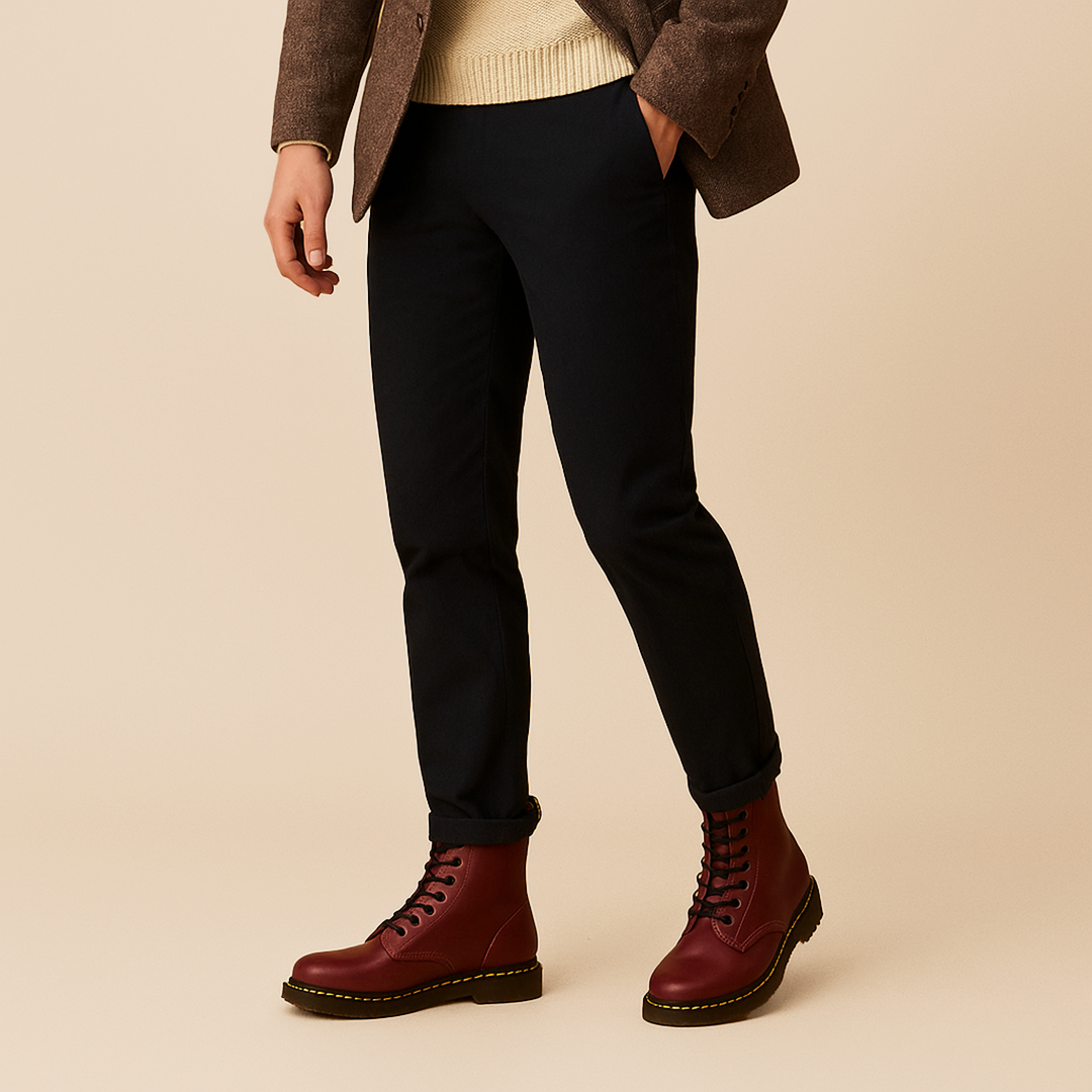 Damskie Skórzane Botki | Casualowe