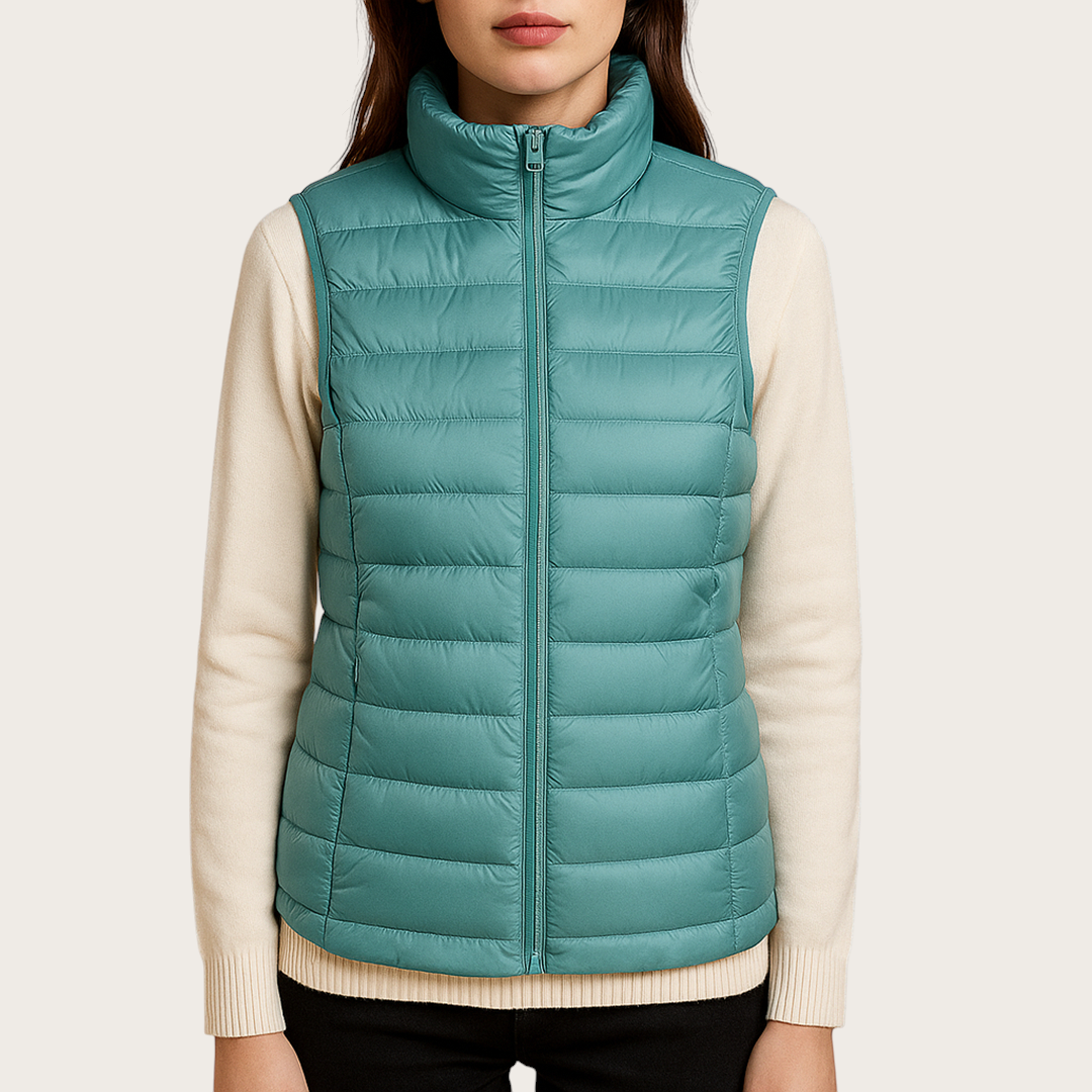 Damska Kamizelka Puchowa | Bez Rękawów