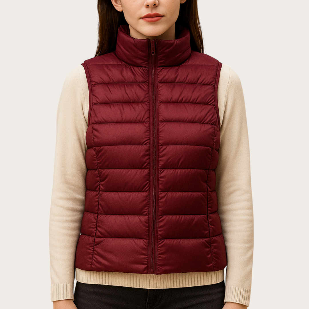 Damska Kamizelka Puchowa | Bez Rękawów