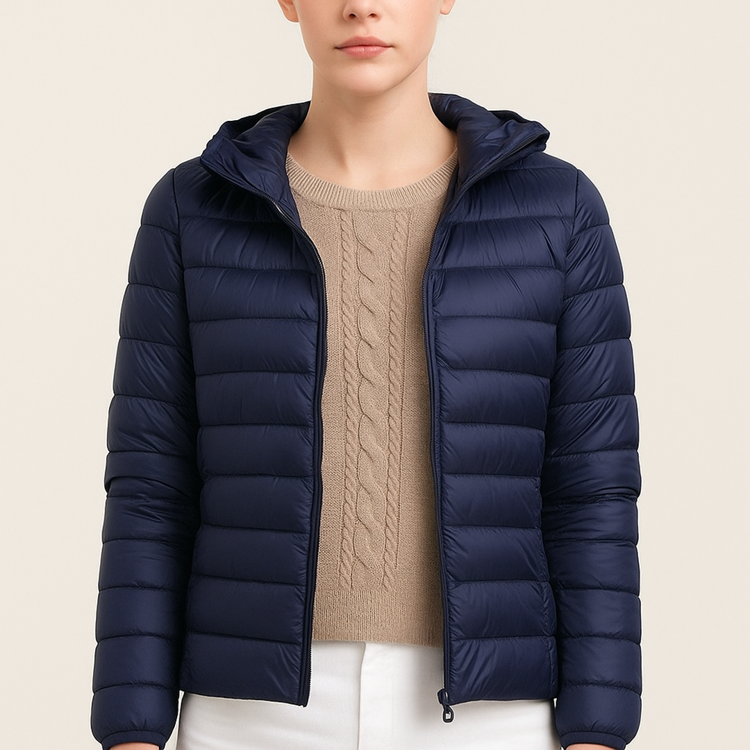 Damska Puchowa Kurtka | Długi Rękaw