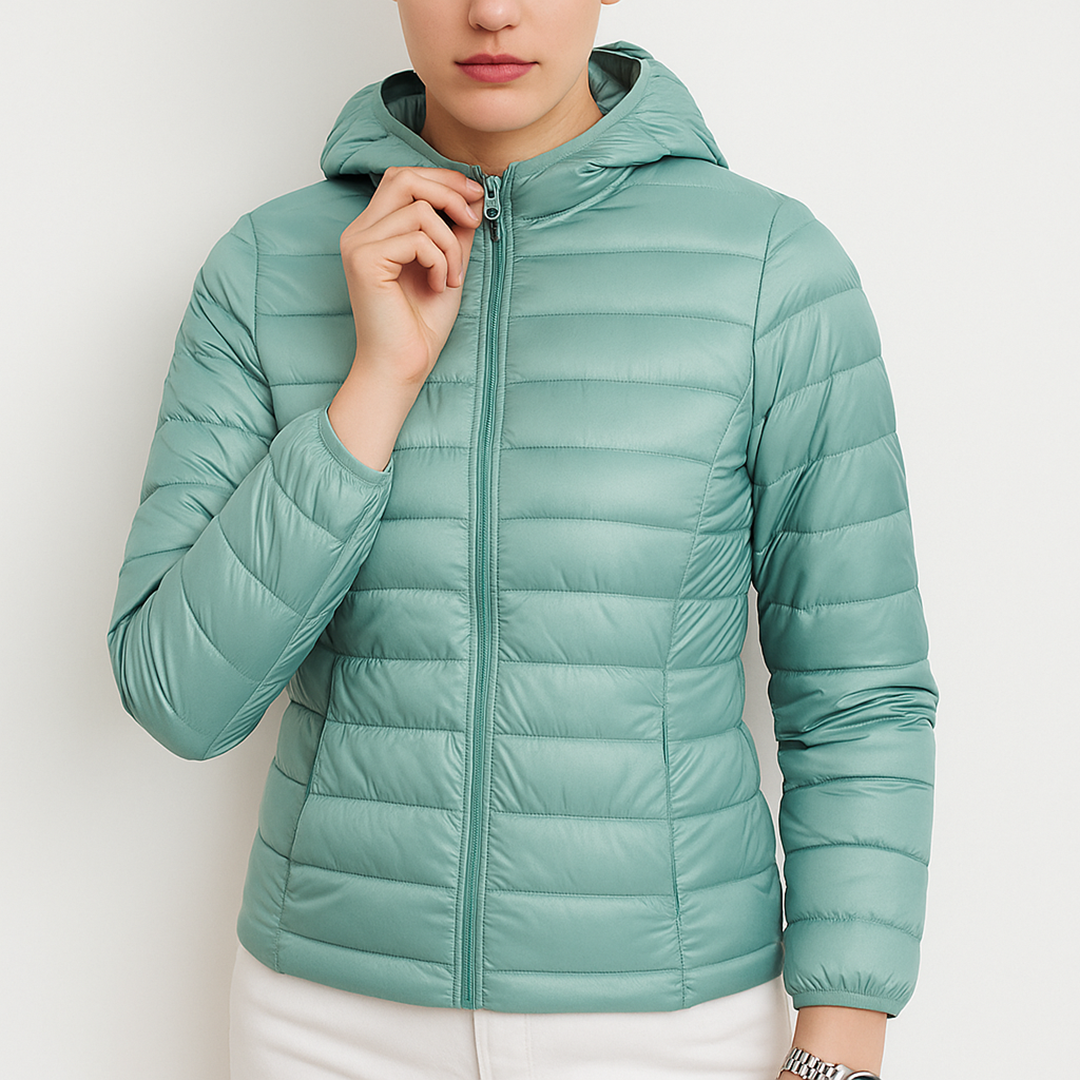Damska Puchowa Kurtka | Długi Rękaw